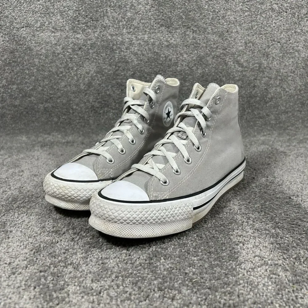 Converse Chuck Taylor All Star Eva Lift High Kids Sz 5 Gray Athletic Shoes Used